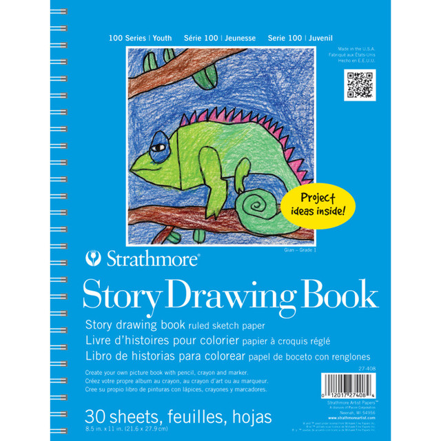 DIXON FINE ART Strathmore 100 Series Story Drawing Pad, 30 Sheet, 8.5x11 inch, 1 Count