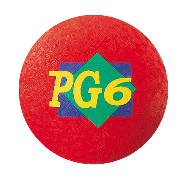 DICK MARTIN SPORTS Martin Sports Playground Ball, 6" Diameter, Red