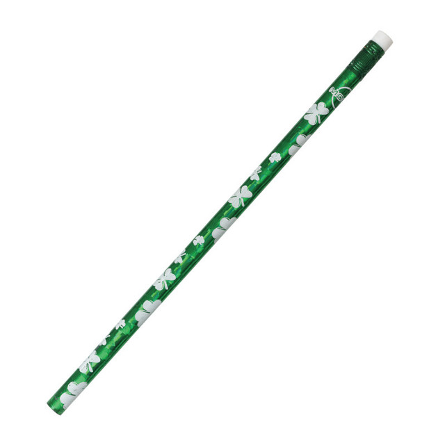 LAROSE INDUSTRIES- ROSE MOON Moon Products Shamrock Glitz Pencils, 12 Per Pack, 12 Packs