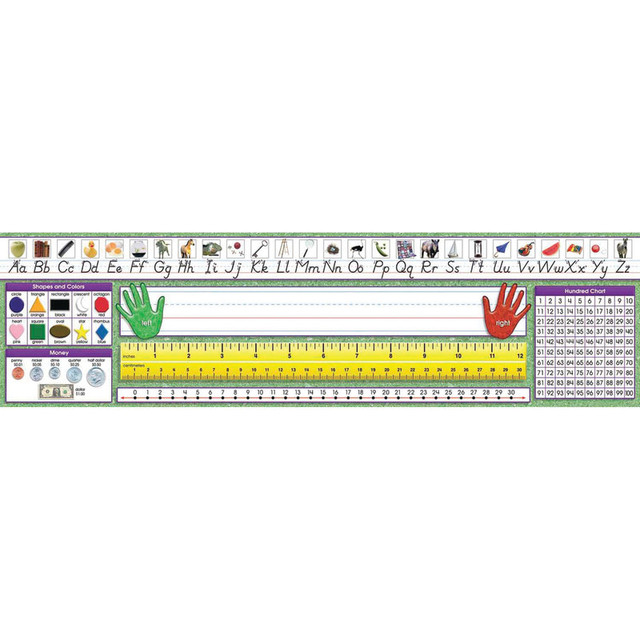 NORTH STAR TEACHER RESOURCE North Star Teacher Resources Modern Manuscript Primary Desk Plates, 19" x 5", Pack of 36