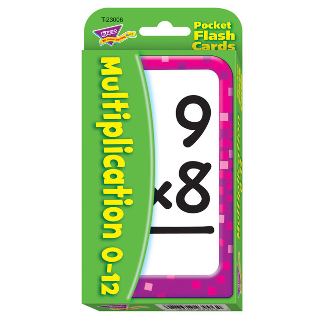 TREND ENTERPRISES INC. TREND Multiplication 0-12 Pocket Flash Cards