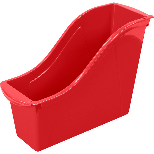 STOREX INDUSTRIES Storex Small Book Bin, Red
