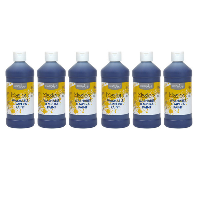ROCK PAINT DISTRIBUTING CORP Handy Art® Little Masters™ Washable Paint, Violet, 16 oz., Pack of 6