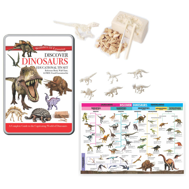 WAYPOINT GEOGRAPHIC Wonders of Learning Wonders of Learning Tin Set, Discover Dinosaurs
