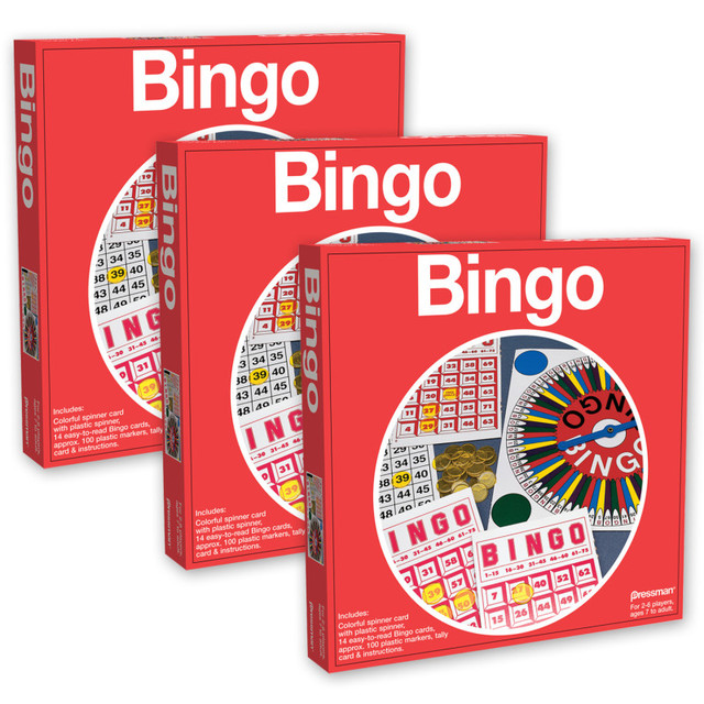 PRESSMAN DBA GOLIATH Pressman Bingo, Pack of 3