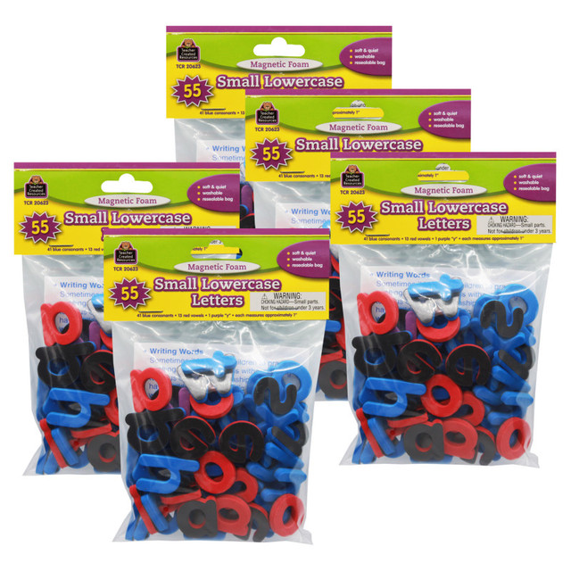 TEACHER CREATED RESOURCES Teacher Created Resources® Magnetic Foam: Small Lowercase Letters, 55 Per Pack, 5 Packs