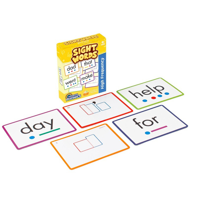 JUNIOR LEARNING Junior Learning® Rainbow Phonics Sight Word Cards, High Freguency