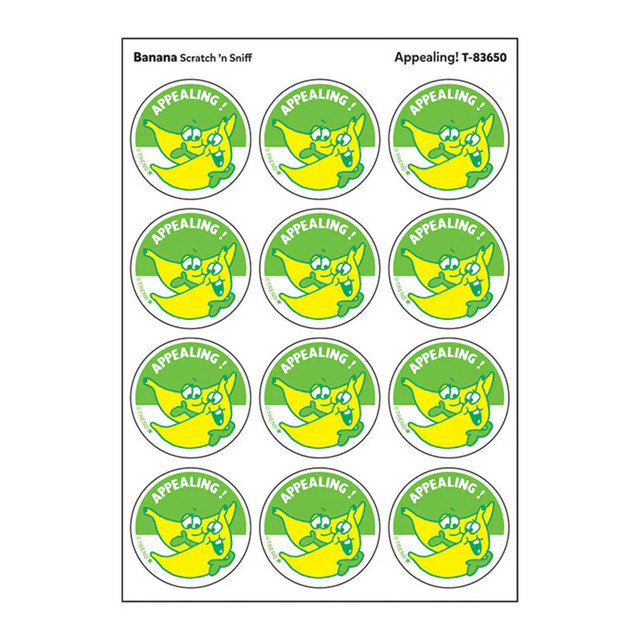 TREND ENTERPRISES INC. TREND Appealing!/ Banana Scent Stickers, 24 ct.