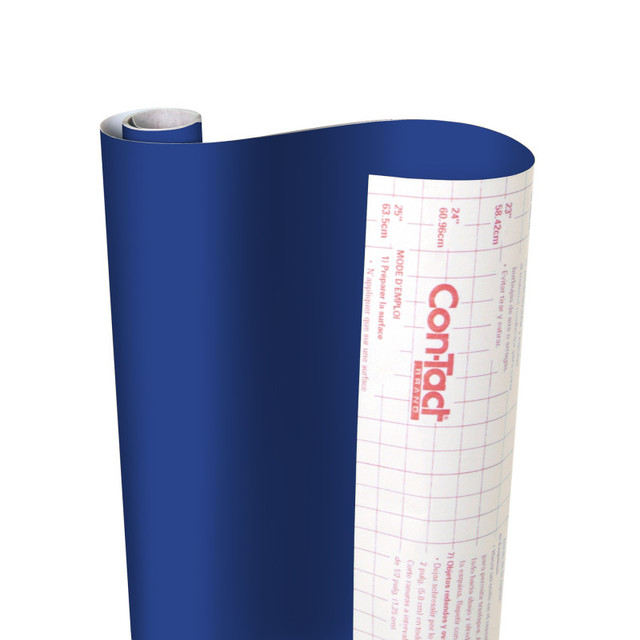 KITTRICH CORPORATION Con-Tact® Brand Creative Covering™ Adhesive Covering, Royal Blue, 18" x 16 ft