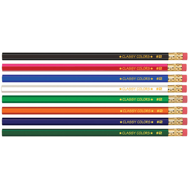 MUSGRAVE PENCIL CO INC Musgrave Pencil Company No. 2 Wood Case Hex Pencil, Assorted Colors, Pack of 12