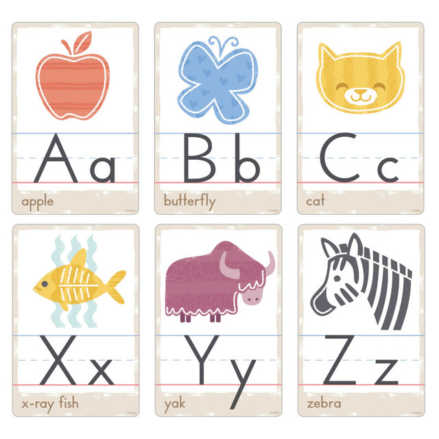 TREND ENTERPRISES INC. TREND Good Nature Alphabet Cards Learning Set TREND ENTERPRISES INC. TREND Good Nature Alphabet Cards Learning Set
