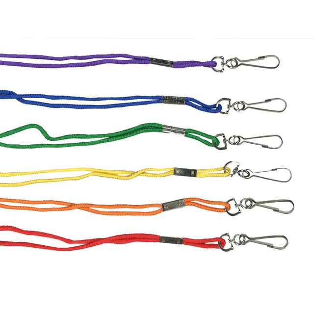 DICK MARTIN SPORTS Martin Sports Rayon Lanyard, Assorted Colors, 12 Per Pack, 3 Packs