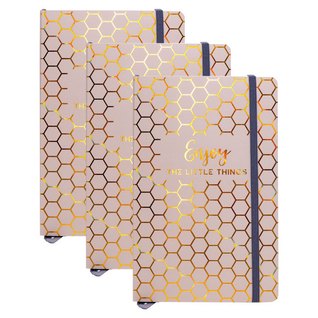 PUKKA PADS USA CORP Pukka Pads Haze Journal, 8.2" x 5.11", Taupe, Pack of 3