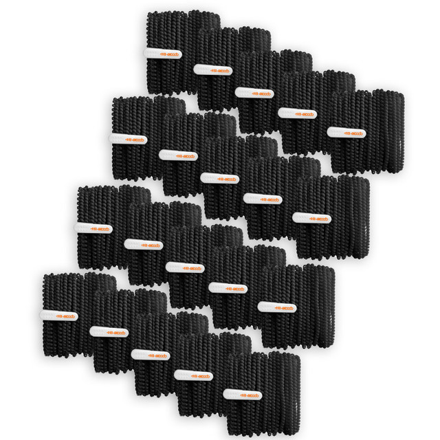 HAMILTON ELECTRONICS VCOM HamiltonBuhl® Skooob Tangle Free Earbud Covers - Jet Black, Pack of 20