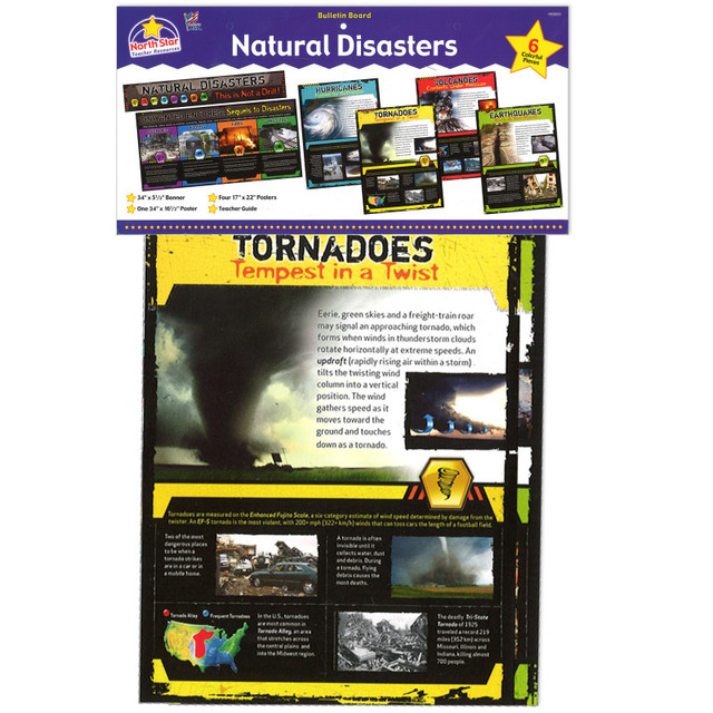 NORTH STAR TEACHER RESOURCE North Star Teacher Resources Natural Disasters Bulletin Board Set, Set of 6