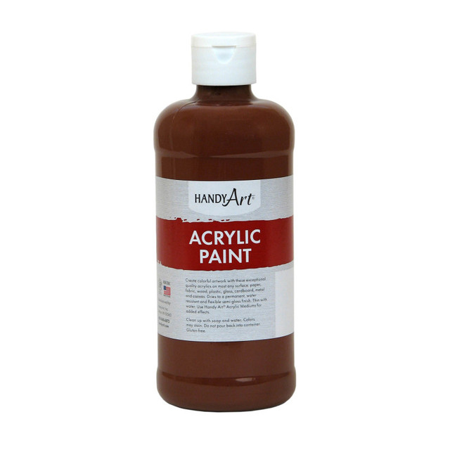 ROCK PAINT DISTRIBUTING CORP Handy Art® Acrylic Paint 16 oz, Burnt Sienna