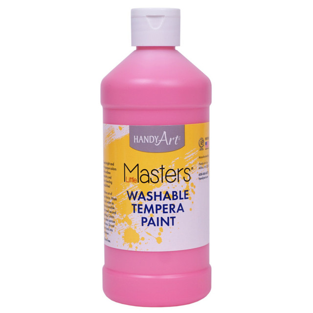 ROCK PAINT DISTRIBUTING CORP Handy Art® Little Masters® Washable Tempera Paint, Pink, 16 oz.