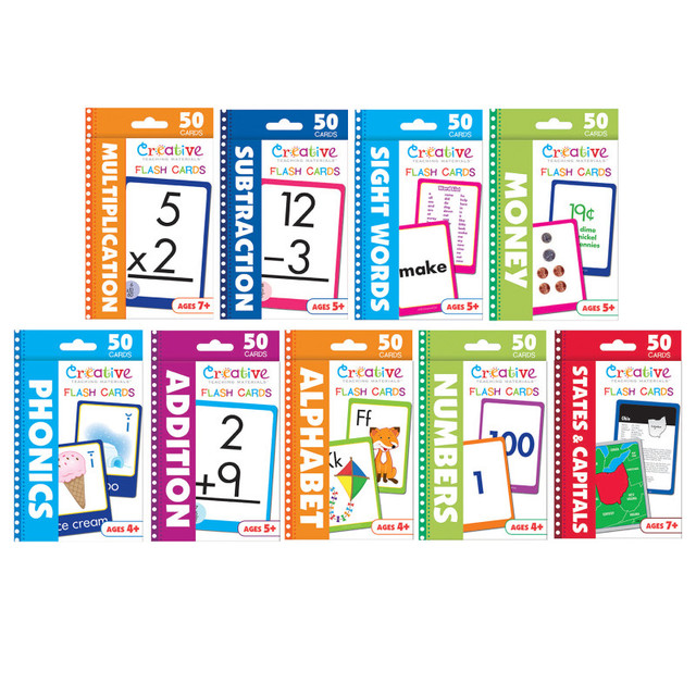 PBS PUBLISHING Creative Teaching Materials Ultimate Flashcards Bundle, Set of 9 Packs