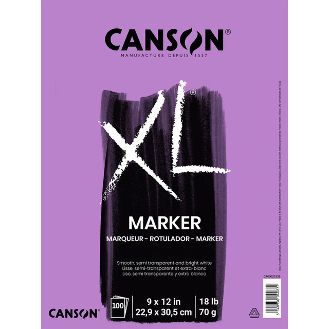 DIXON FINE ART Canson XL Series Marker Pad, Foldover Binding, 100 Sheet, 9x12 inch, 1 Count