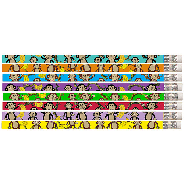 MUSGRAVE PENCIL CO INC Musgrave Pencil Company Dancin’ Monkey Motivational Pencils, 12 Per Pack, 12 Packs
