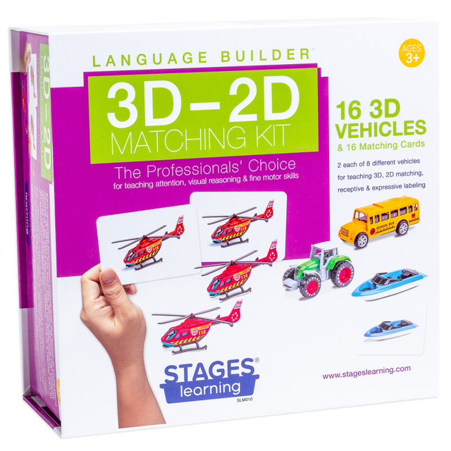 STAGES LEARNING MATERIALS Stages Learning Materials Language Builder® 3D-2D Matching Vehicles Kit