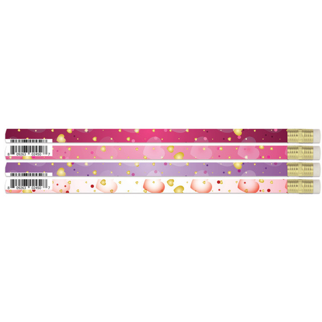 MUSGRAVE PENCIL CO INC Musgrave Pencil Company Dreamy Hearts Pencils, 12 Per Pack, 12 Packs