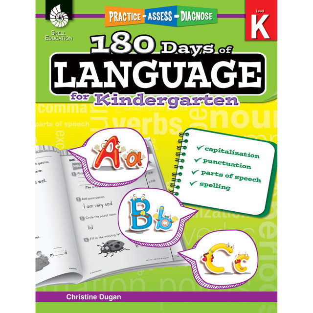 SHELL EDUCATION Shell Education 180 Days of Language for Kindergarten