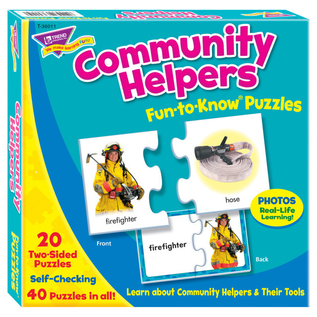 TREND ENTERPRISES INC. TREND Community Helpers Fun-to-Know® Puzzles