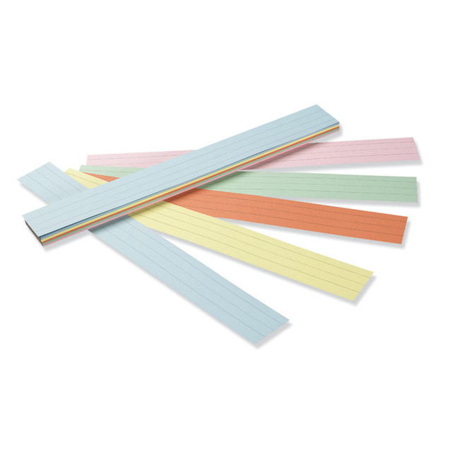 DIXON TICONDEROGA CO Pacon® Sentence Strips, 5 Assorted Colors, 1-1/2" Ruled, 3" x 24", 100 Strips