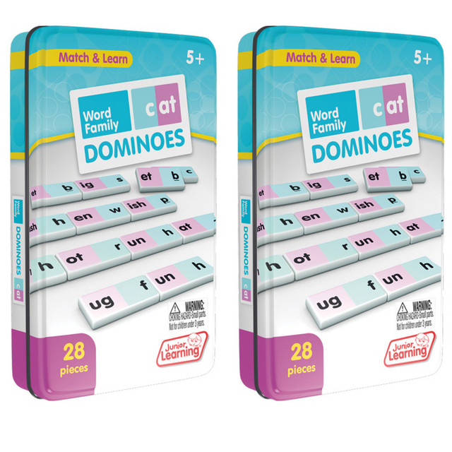 JUNIOR LEARNING Junior Learning® Word Family Dominoes, 2 Sets