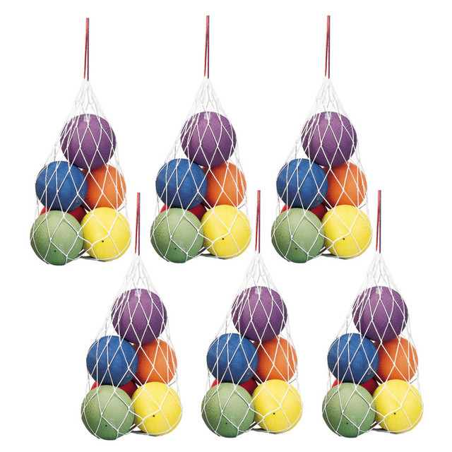 DICK MARTIN SPORTS Martin Sports Mesh Sports Ball Bag with Drawstring, 24" x 36", Pack of 6