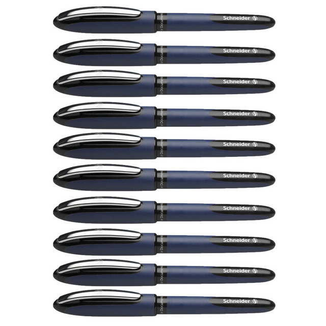 REDIFORM INC Schneider® One Business Rollerball Pens, 0.6mm, Black, Pack of 10