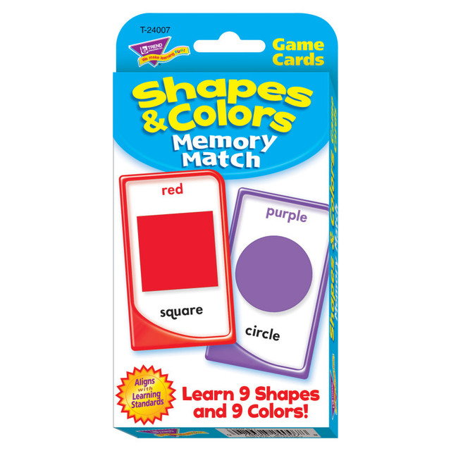 TREND ENTERPRISES INC. TREND Shapes & Colors Memory Match Challenge Cards®