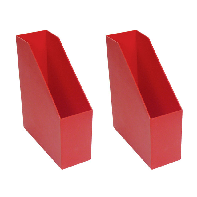 ROMANOFF PRODUCTS Romanoff Magazine File, Red, Pack of 2