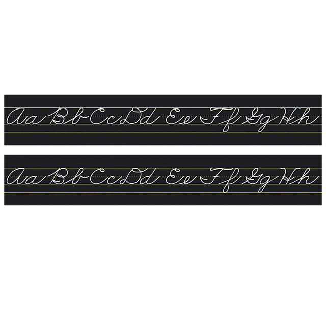 NORTH STAR TEACHER RESOURCE North Star Teacher Resources Alphabet Lines Black Traditional Cursive, Pack of 2