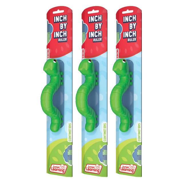 JUNIOR LEARNING Junior Learning® Inch by Inch Ruler, Pack of 3 JUNIOR LEARNING Junior Learning® Inch by Inch Ruler, Pack of 3