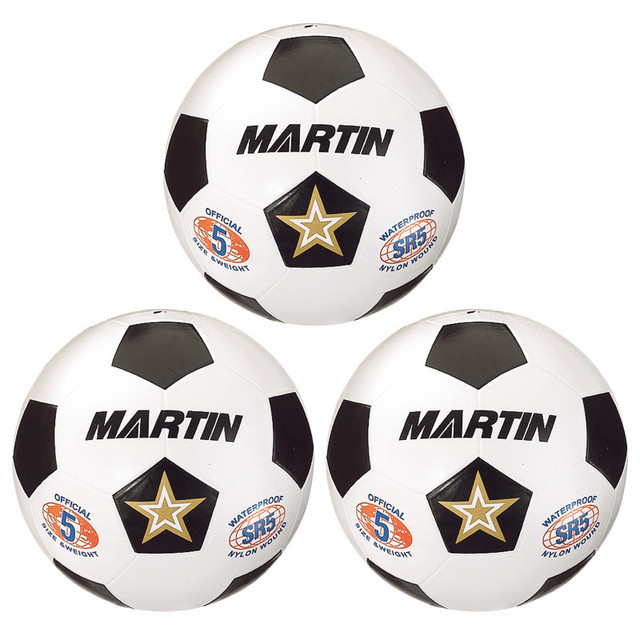 DICK MARTIN SPORTS Martin Sports Soccer Ball, Size 5, Pack of 3