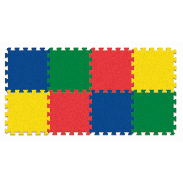 DIXON TICONDEROGA CO WonderFoam® Carpet Tiles, Solid Color Expansion Pack, 12" x 12", 4 Count