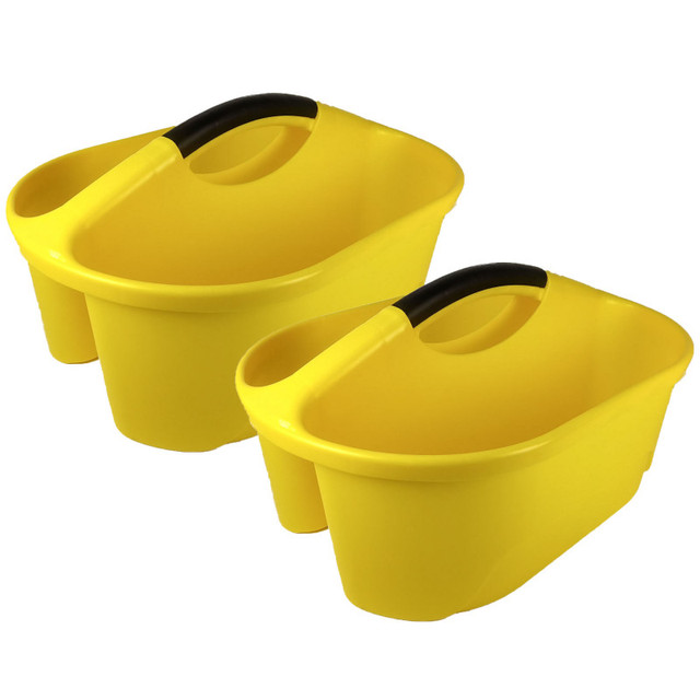 ROMANOFF PRODUCTS Romanoff Classroom Caddy, Yellow, Pack of 2