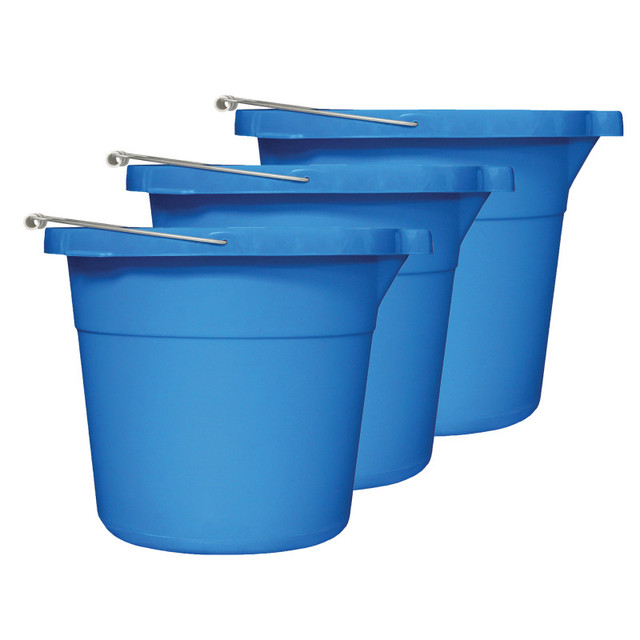 S M ARNOLD INC S.M. Arnold, Inc. Multi-Purpose Bucket, Blue, 12 Quart, Pack of 3