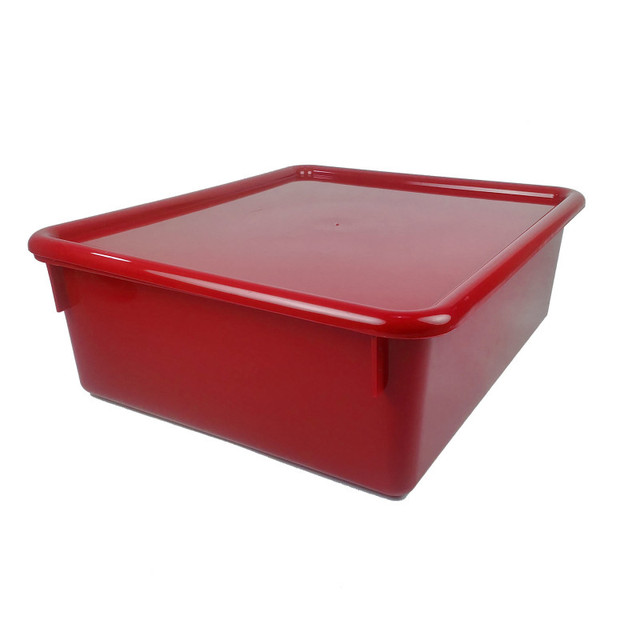 ROMANOFF PRODUCTS Romanoff Double Stowaway® Tray with Lid, Red