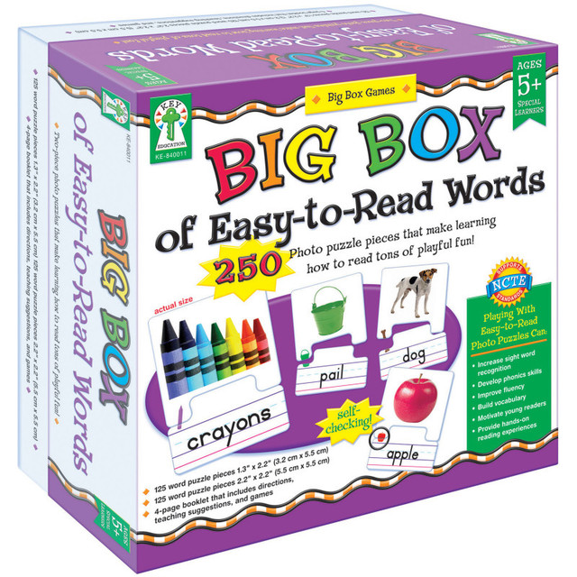 CARSON DELLOSA EDUCATION Carson Dellosa Education Big Box of Easy-to-Read Words Board Game, Grade K-2