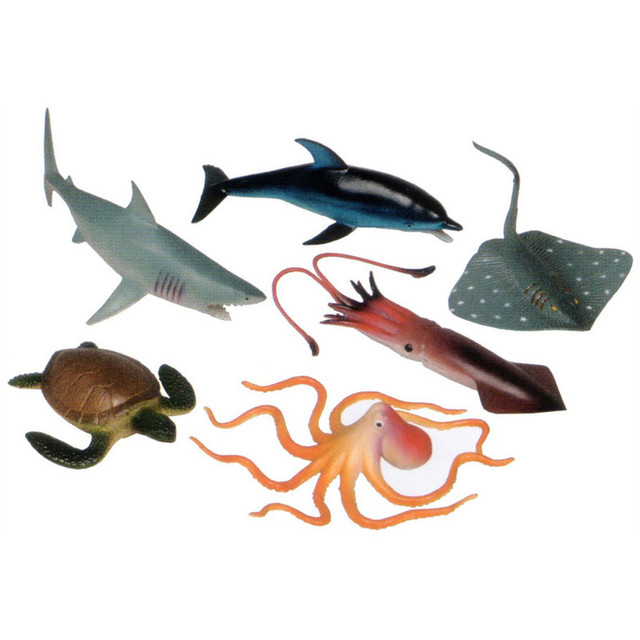GET READY KIDS Get Ready Kids Ocean Animals Playset, Set of 6