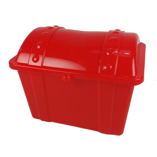 ROMANOFF PRODUCTS Romanoff Jr. Treasure Chest, Red