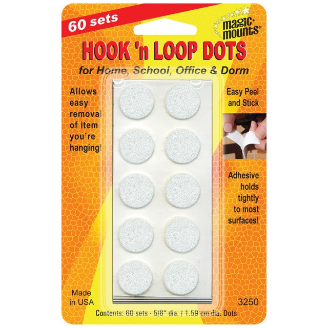 MILLER STUDIO Magic-Mounts® Hook 'n Loop, 5/8" Dots, 60 Sets