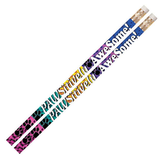 MUSGRAVE PENCIL CO INC Musgrave Pencil Company Pawsitively Awesome Motivational Pencil, Pack of 12