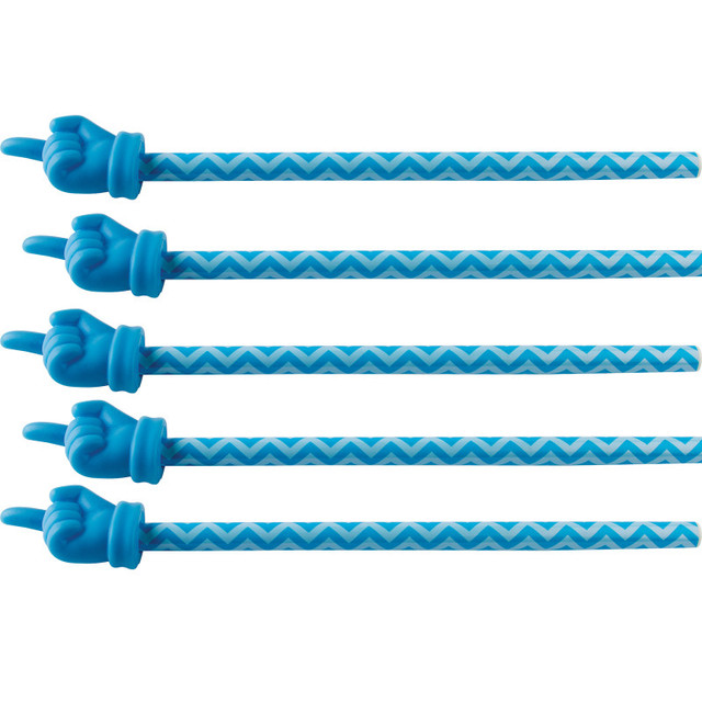 TEACHER CREATED RESOURCES Teacher Created Resources® Aqua Chevron Hand Pointer, Pack of 5
