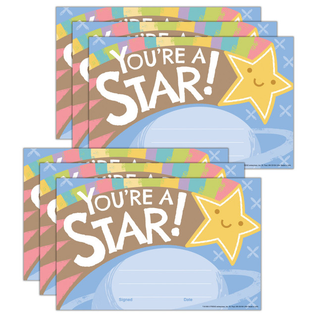 TREND ENTERPRISES INC. TREND You're a Star Good to Grow Recognition Awards, 30 Per Pack, 6 Packs