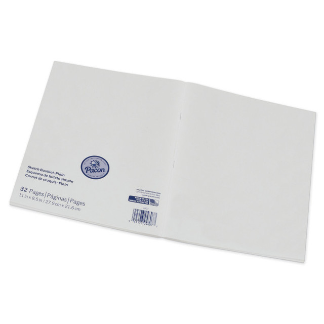 DIXON TICONDEROGA CO Prang® Beginner Sketch Booklet, Plain, 11" x 8-1/2", 16 Sheets / 32 Pages