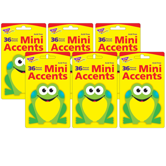 TREND ENTERPRISES INC. TREND Frog Mini Accents, 36 Per Pack, 6 Packs
